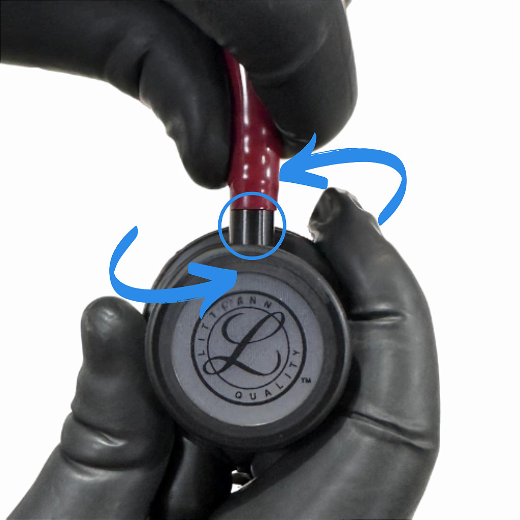Estetoscópio Littmann Classic III Vinho com Preto 5868 - 3M