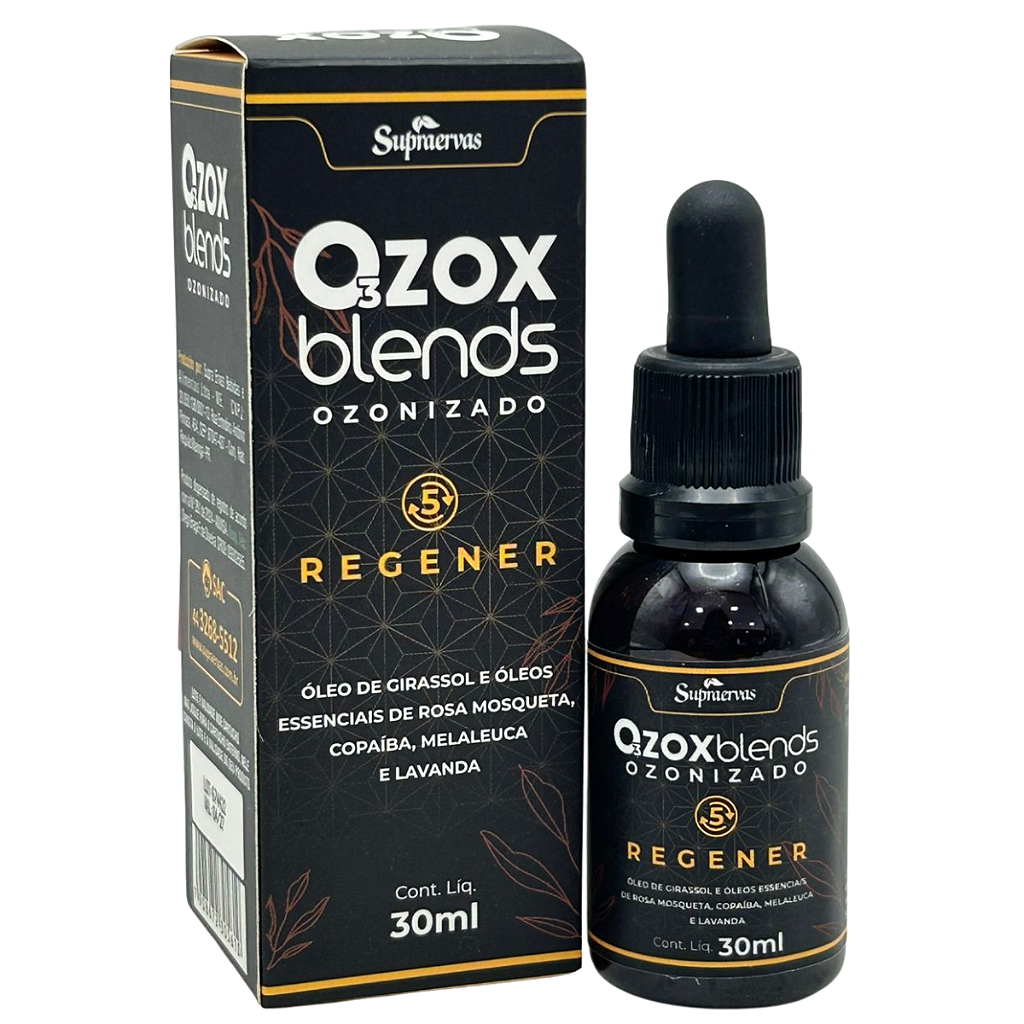 Ozox Blends Ozonizado Regener 30ml - Supraervas - Produtos Médicos