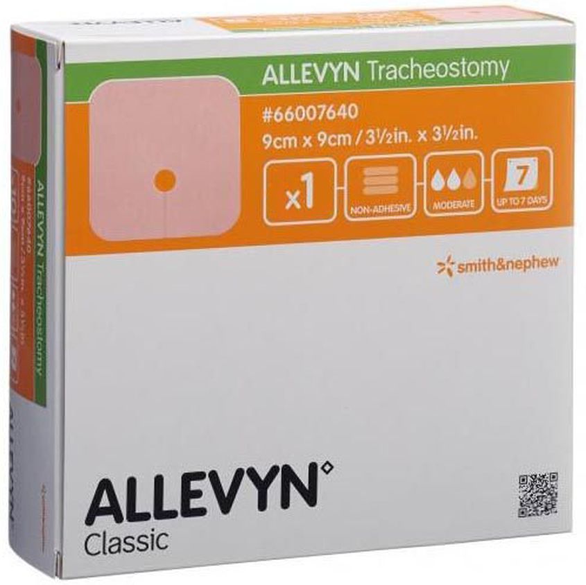 Curativo Allevyn Traqueostomia 9cm x 9cm Smith & Nephew - 1