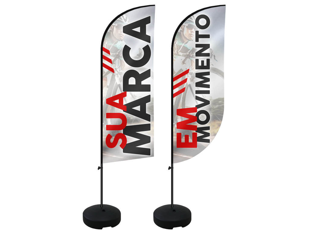 Bandeira banner, wind banner, wind flag ou flag banner