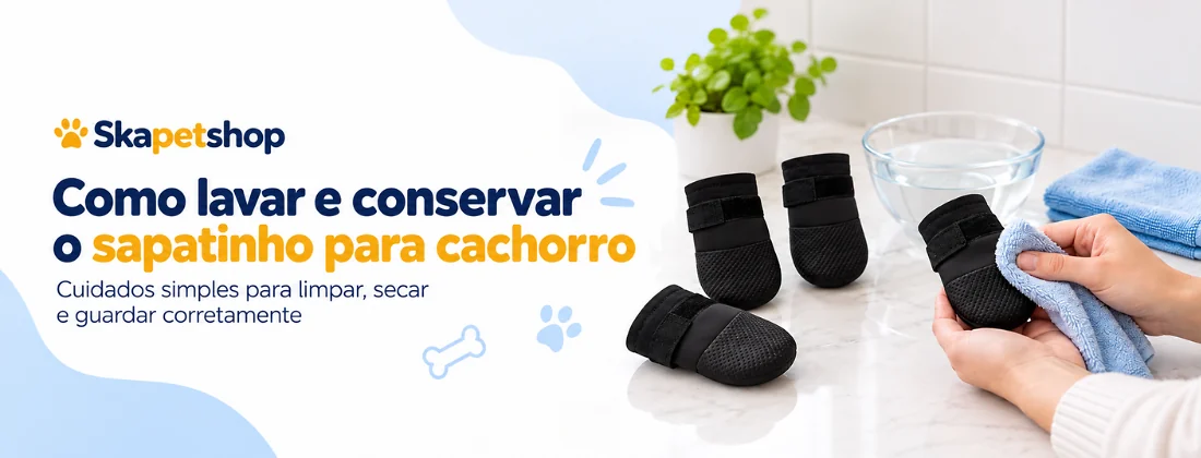 Como lavar e conservar sapatinho para cachorro