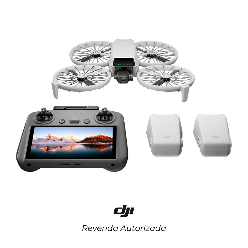 Drone DJI Flip Fly More Combo Rádio com Tela - DJI061 - Loja de