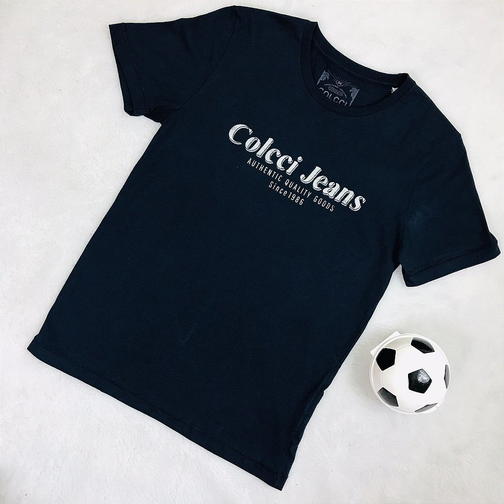Camiseta Infantil Masculina Azul Marinho da Colcci - Tipinhos Moda Infantil  e Juvenil