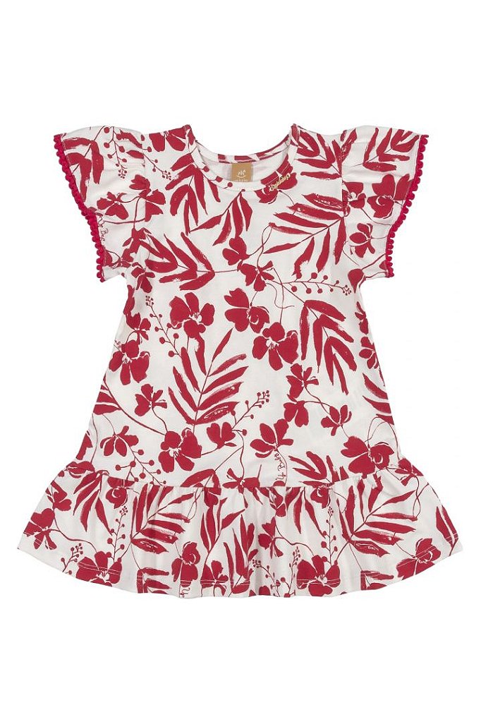 Vestido de Bebê Casual Vermelho Manga Princesa da Up Baby - Tipinhos Moda  Infantil e Juvenil