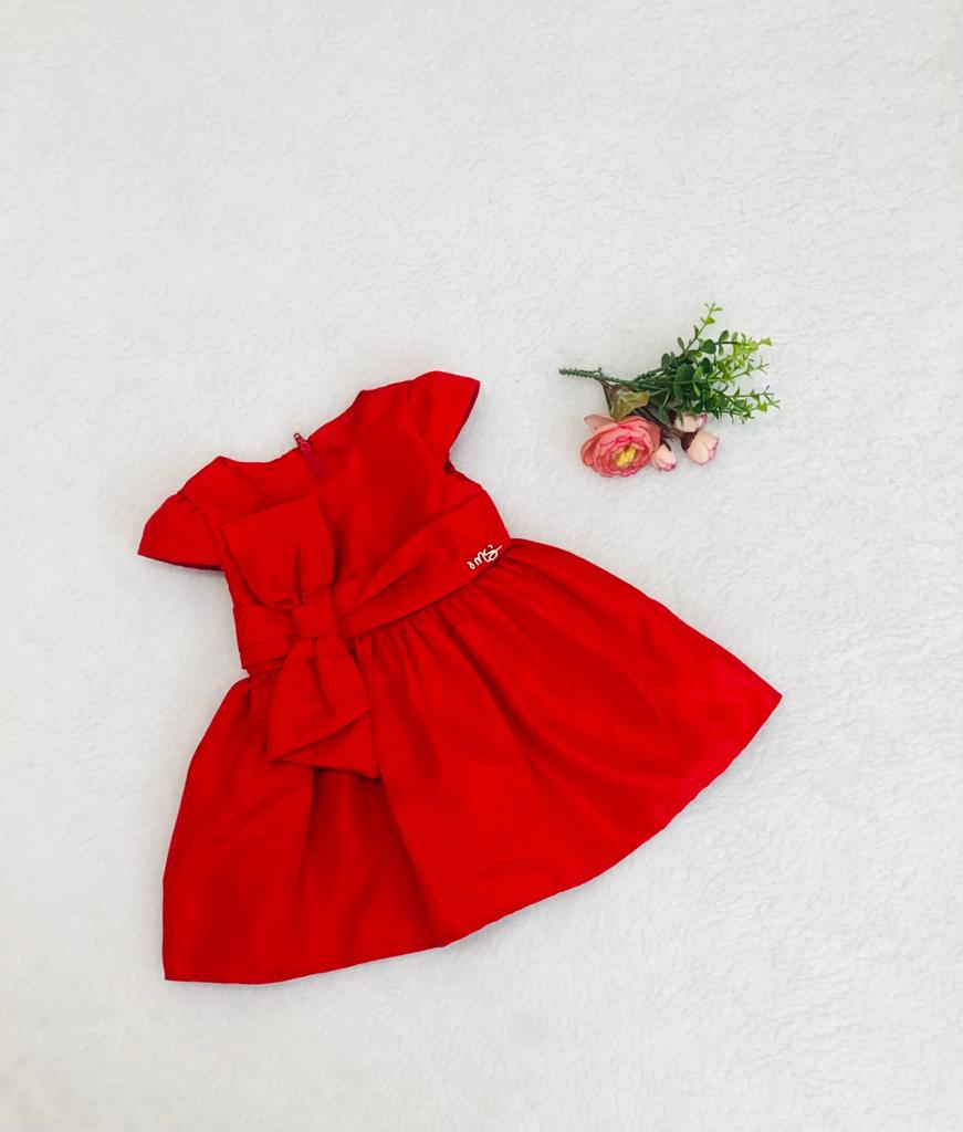 Vestido de Bebê de Festa Vermelho da Mon Sucré - Tipinhos Moda Infantil e  Juvenil