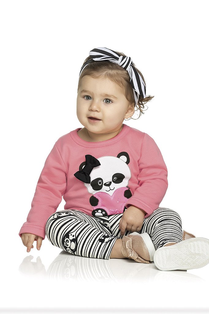 Conjunto de Frio Infantil com Blusa de Panda da Elian - Tipinhos Moda  Infantil e Juvenil