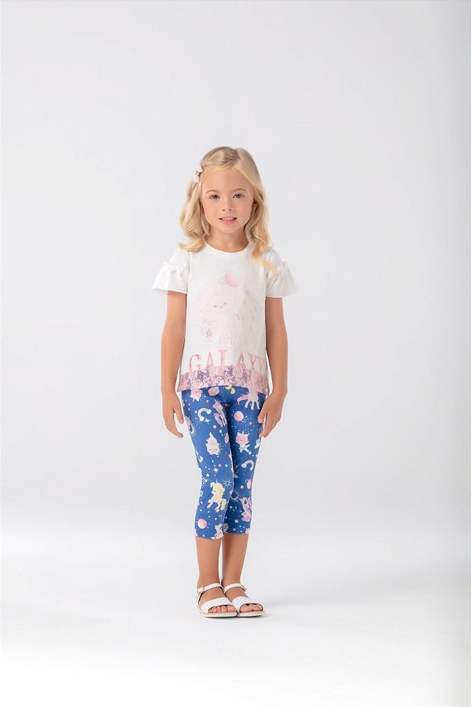 Conjunto Infantil com Calça Legging de Unicórnio da Petit Cherie - Tipinhos  Moda Infantil e Juvenil