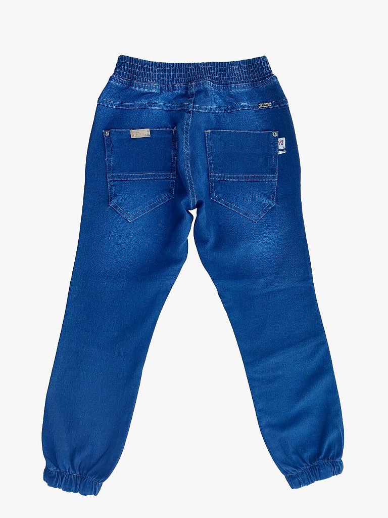 Calça Jeans Infantil Masculina em Molecotton com Elástico na Cintura da  Pullga Jeans - Tipinhos Moda Infantil e Juvenil
