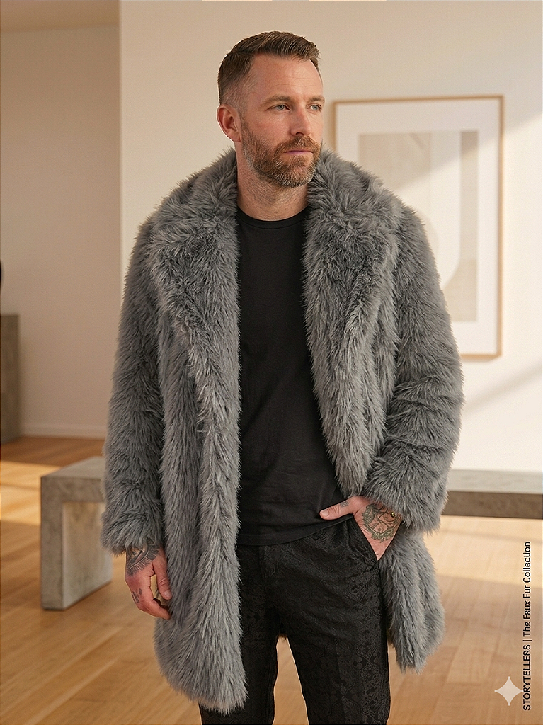 DIANTE SHAGGY LOOSE JACKETグレー Casaco Madame Cinza - Meijor