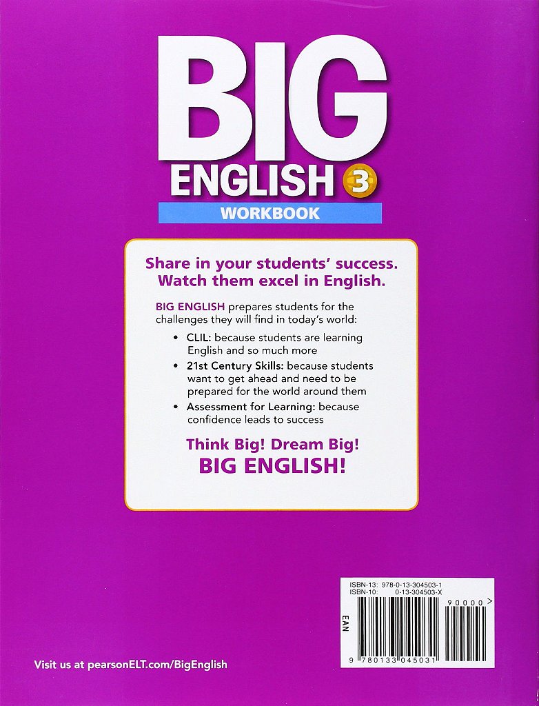 Big English 3 Workbook Waudiocd Workbook With Audio Cd - 