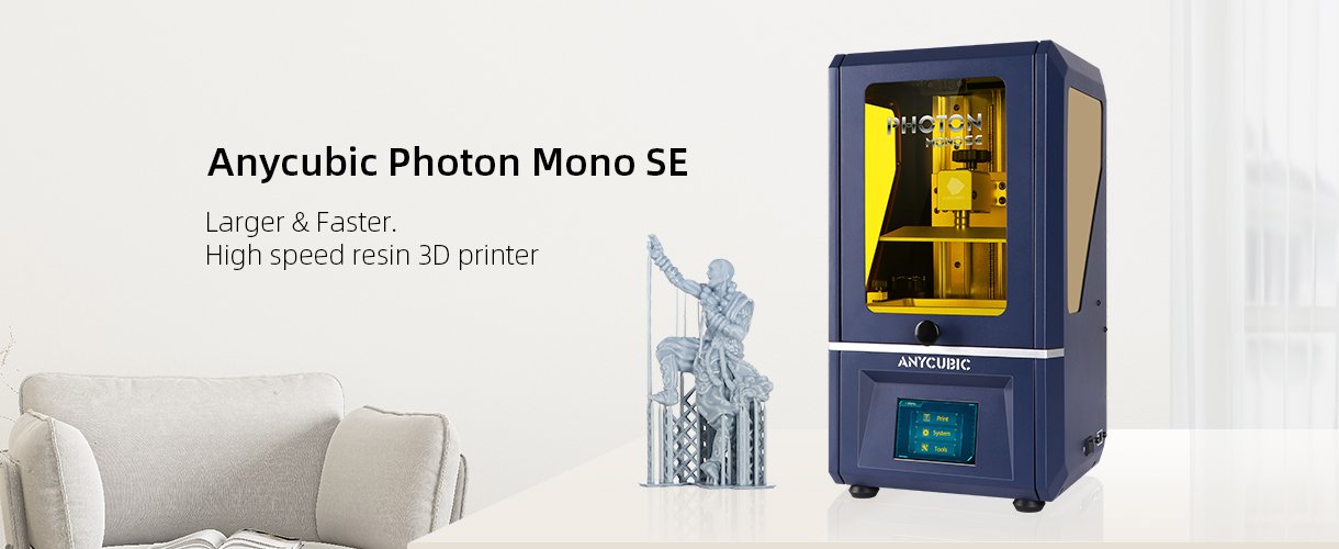 Impressora 3D Anycubic Mono SE Resina - DUALSHOP | Impressoras 3D, Tudo em  LEDs, Automação Industrial e muito mais