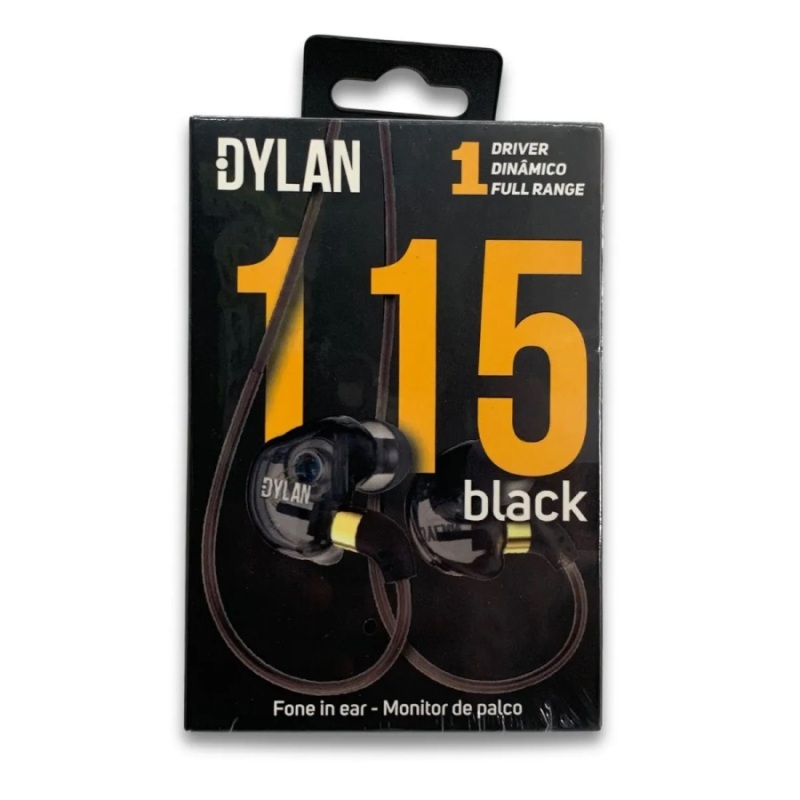 Fone de Ouvido In Ear Dylan DE-115 Black - Krunner - Loja de