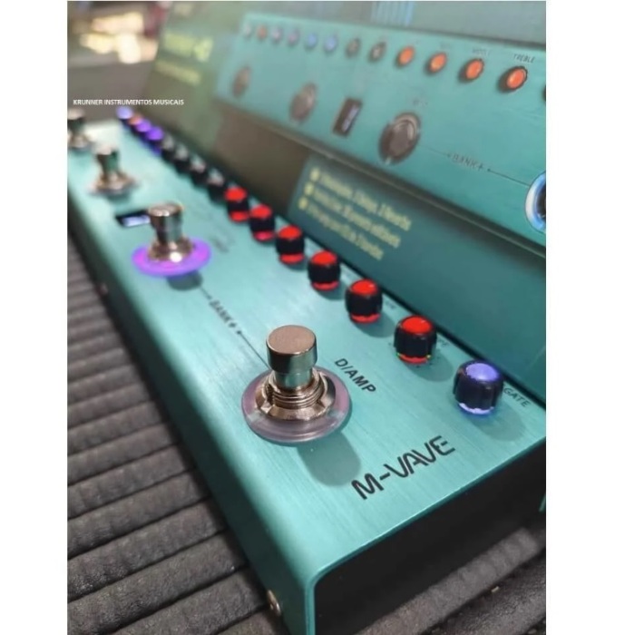 Pedaleira Guitarra M-Vave Tank-G Multiefeitos - Krunner - Loja de