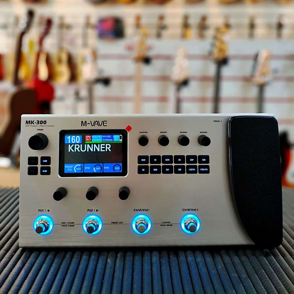 Pedaleira Multiefeitos M-Vave MK-300 - Krunner - Loja de