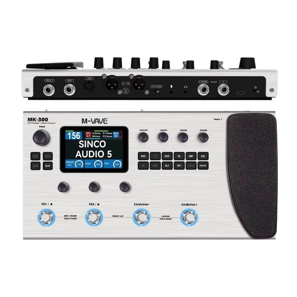 Pedaleira Multiefeitos M-Vave MK-300 - Krunner - Loja de