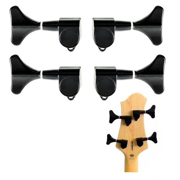 Tarraxa Contrabaixo 4 Cordas Strinberg BM44BK Preta - Krunner