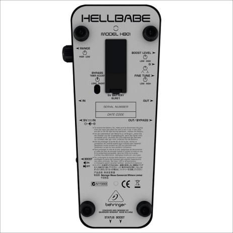 Pedal Guitarra e Baixo Behringer Wah Wah Hellbabe HB01 - Krunner