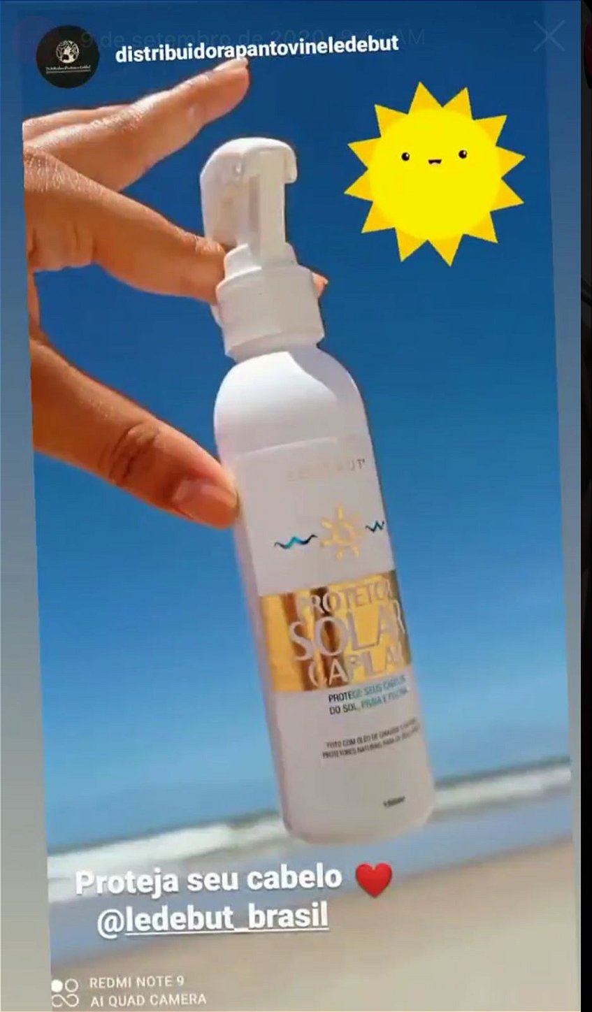 Protetor Solar Capilar de Mar, Sol e Piscina 150ml