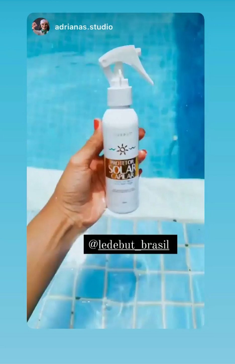 Protetor Solar Capilar de Mar, Sol e Piscina 150ml
