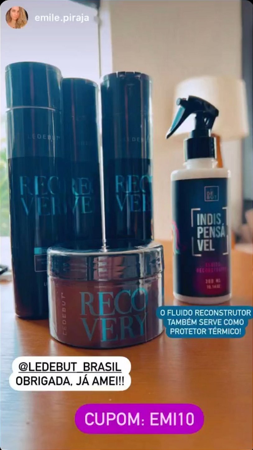 Kit Recovery 300 ml - 4 Passos - Reconstrução imediata