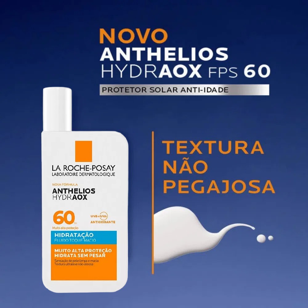 Fluido invisível La Roche-Posay com Vitamina E e tecnologia Netlock.