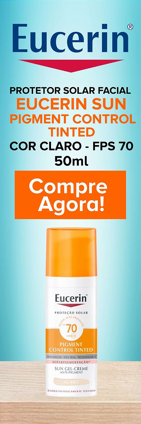 Eucerin Sun Pigment Control Tinted FPS 70 Cor Claro