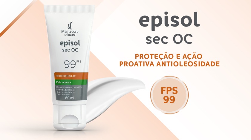 Protetor solar Mantecorp com toque seco e acabamento invisível