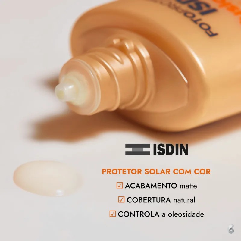 Protetor solar facial Isdin Fusion Water Color FPS 50 – Cor Média