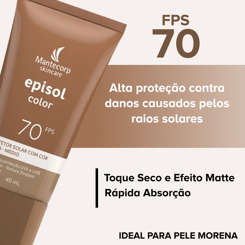 Episol Color FPS 70 Tom 3 - Médio - 60ml