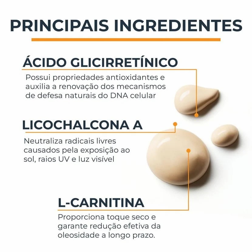 Protetor solar Eucerin com cor clara e acabamento natural sem brilho