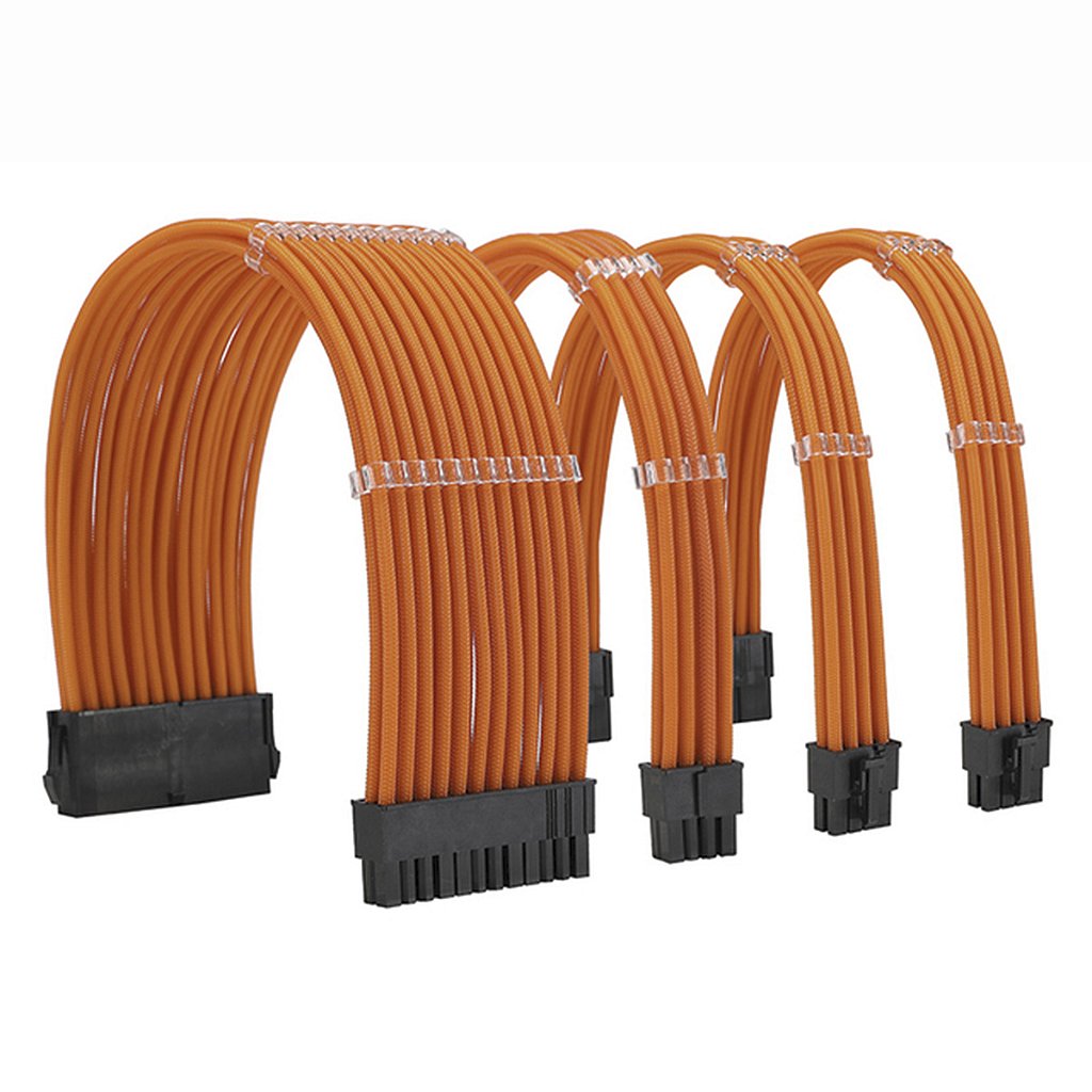 Kit Cabo Sleeved Laranja 18AWG ATX Completo - Power UP Water Cooler - De  clientes, para clientes