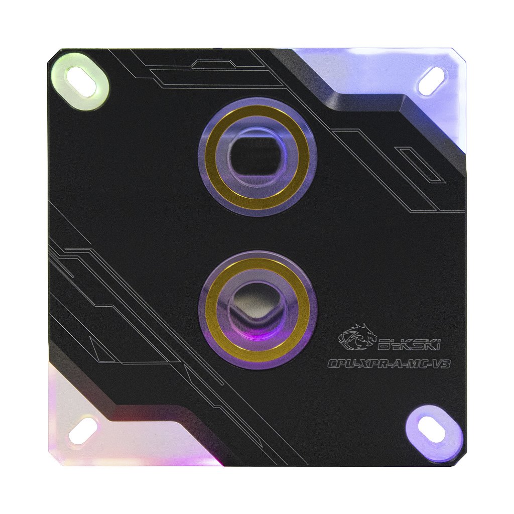 CPU Block Bykski Intel XPR-A-MC-V3 Preto RGB 5v para water cooler
