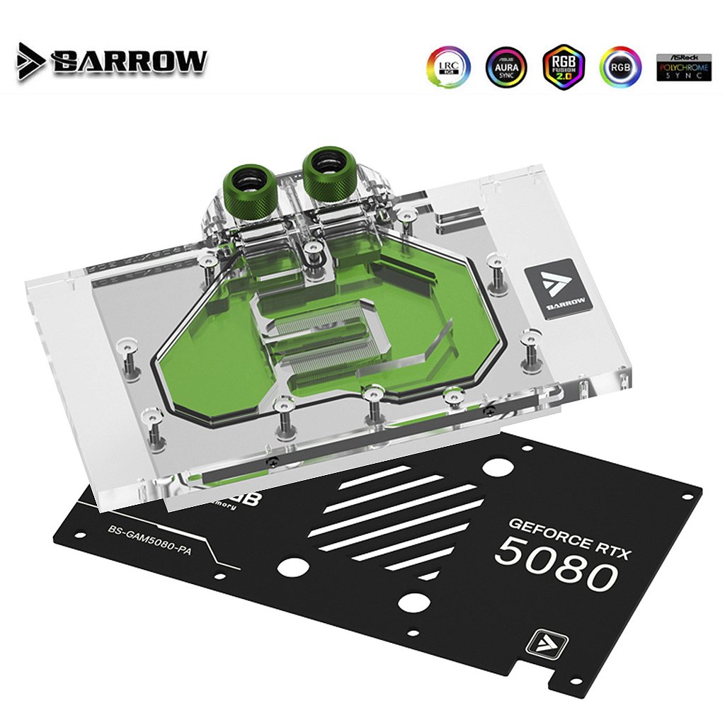 GPU Block Galax RTX 5080 ARGB - Power UP Water Cooler - De