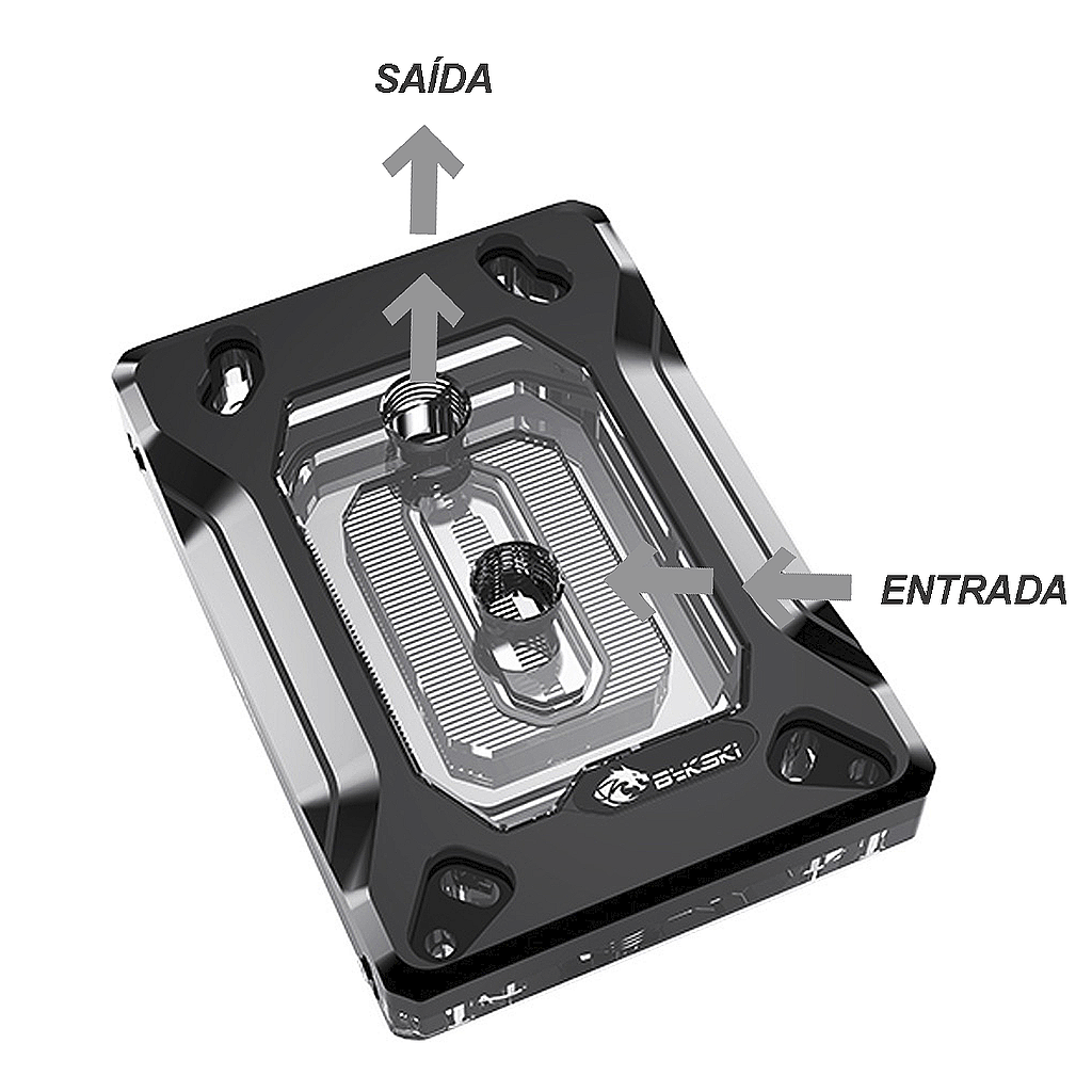 CPU Block Bykski AMD RAY-MK-M RGB 5v para Water Cooler - Power UP