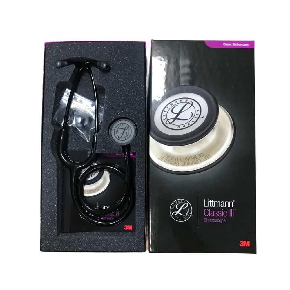 【超美品】3M Littmann クラシック3 ブラックエディション　ブラック Estetoscopio Classic III 5803 Black Edition Littmann - 3M - EniFar