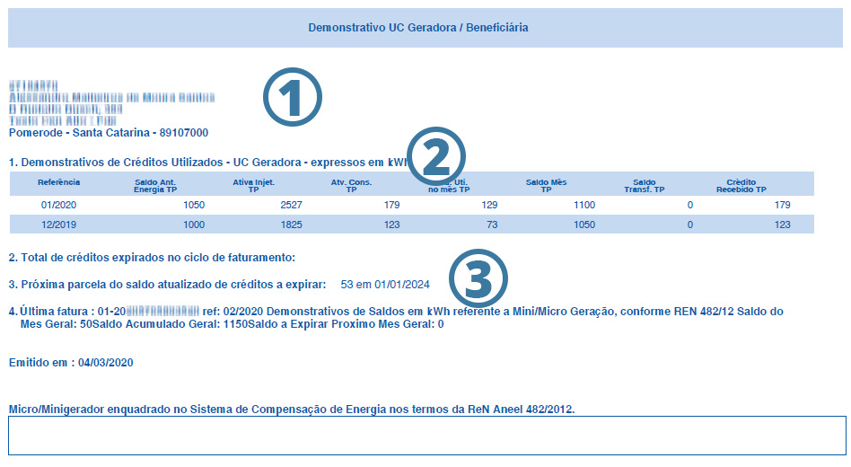 Leitura Do Demonstrativo De Uc Geradora Da Celesc 2020 Solarpro Sistemas De Energia 4559