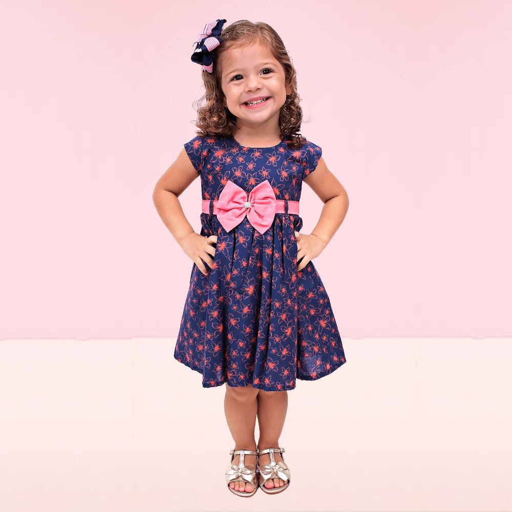 vestido azul coral