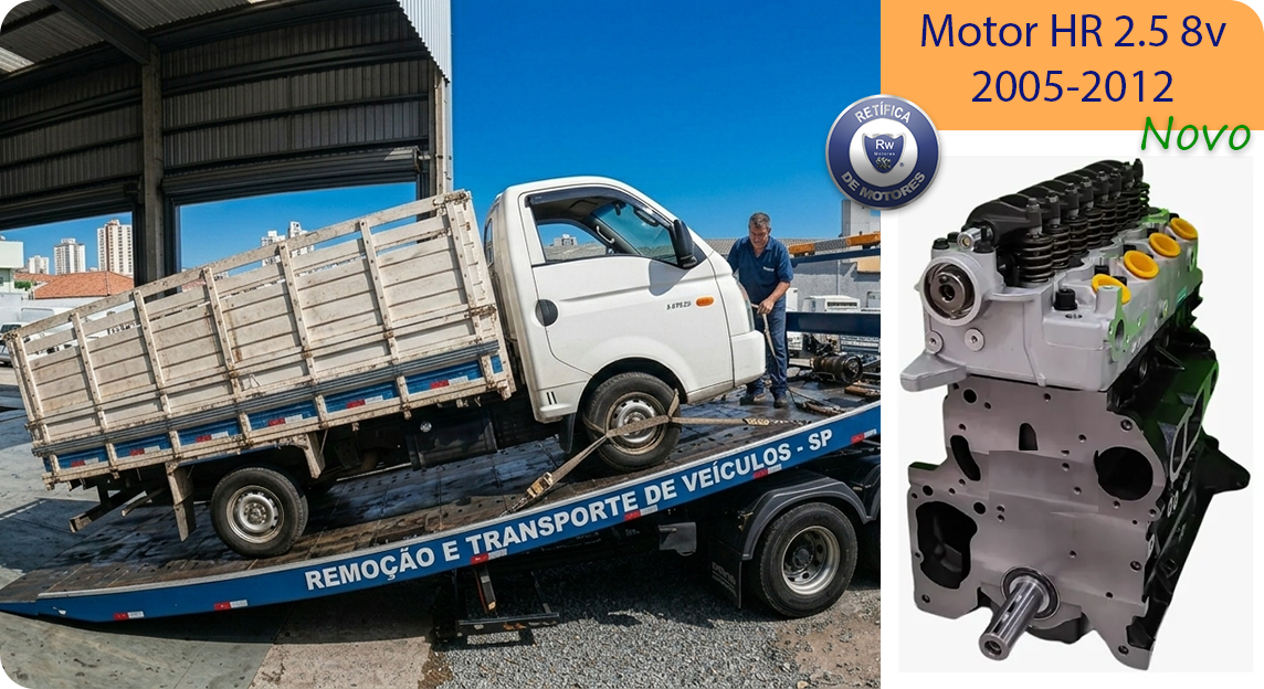 Motor Novo Kia Bongo 2.5 8v D4BH 2005 - 2012