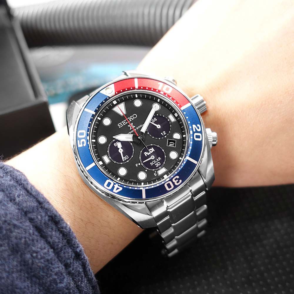 Seiko Prospex Sumo PADI SBDL067 SSC795J1 Solar Cronógrafo