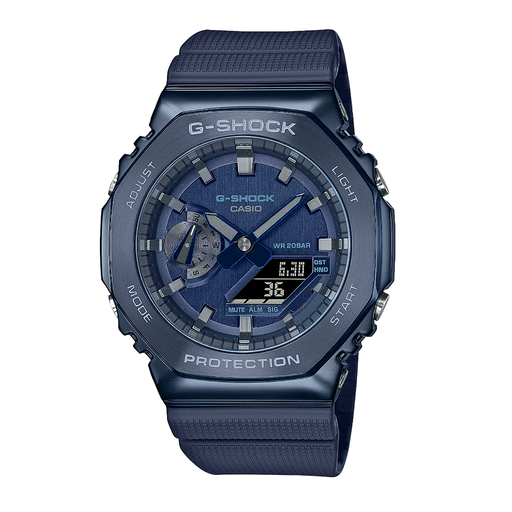 G-SHOCK GM-2100 腕時計 G-Shock G-Steel GM-2100N-2ADR Azul Quartzo - Relojoaria Impala