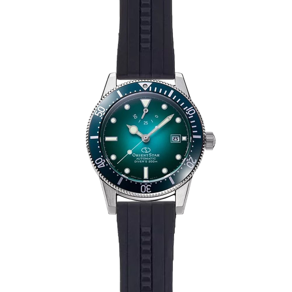 Orient Star Diver's 1964 RE-AU0602E00B Automático Verde