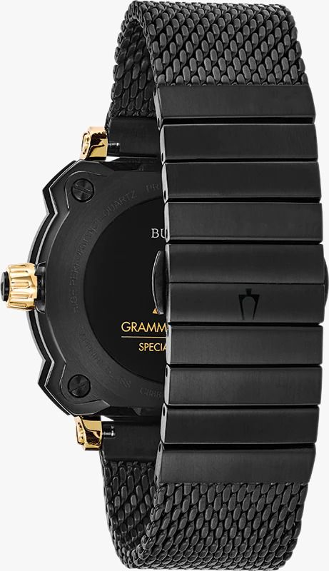 Bulova Grammy Awards 98B303 Edição Especial Gunmetal Safira