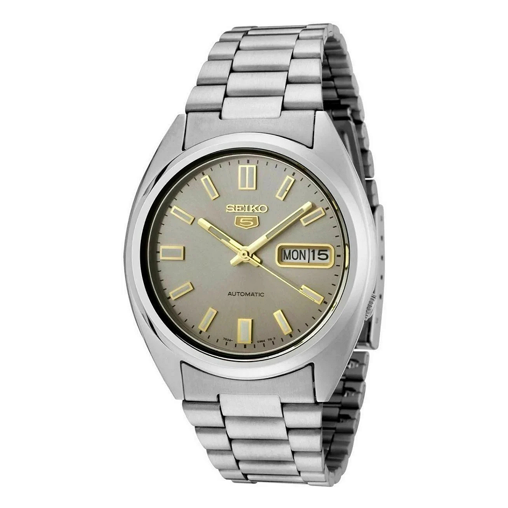 Relógio Seiko 5 SNXS75 Automático 37 mm Calibre 7S26 - Relojoaria
