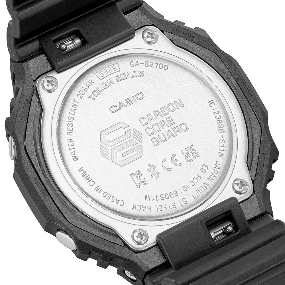 G-SHOCK GA-B2100-1A1DR – Tough Solar, Bluetooth e 200m de
