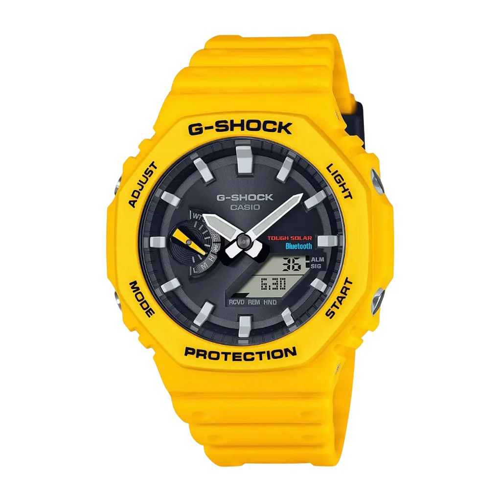 G-SHOCK GA-B2100C-9ADR – CasiOak Solar Amarelo com Bluetooth