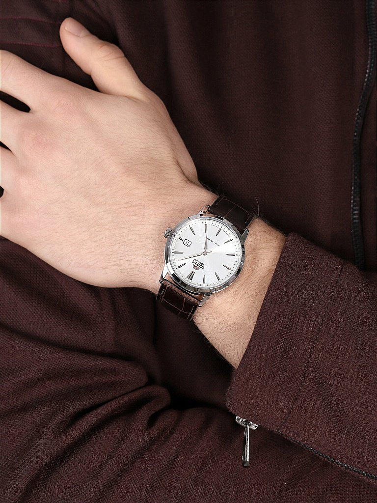 Orient Symphony III RA-AC0F07S30B – Automático Clássico Prata 41mm