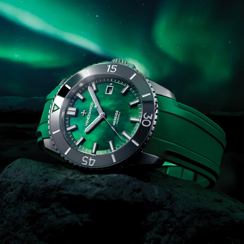 Relógio Venezianico Nereide Madreperla 42 Verde - Relojoaria