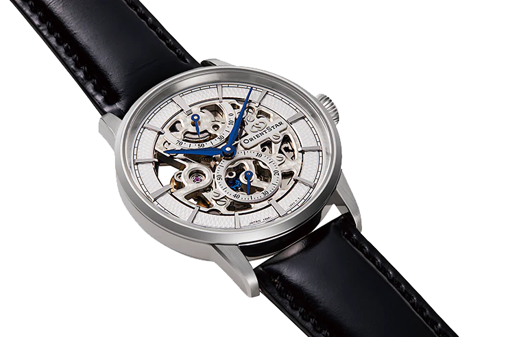 Orient Star Skeleton RE-AZ0005S00B Manual 70h Safira - Relojoaria