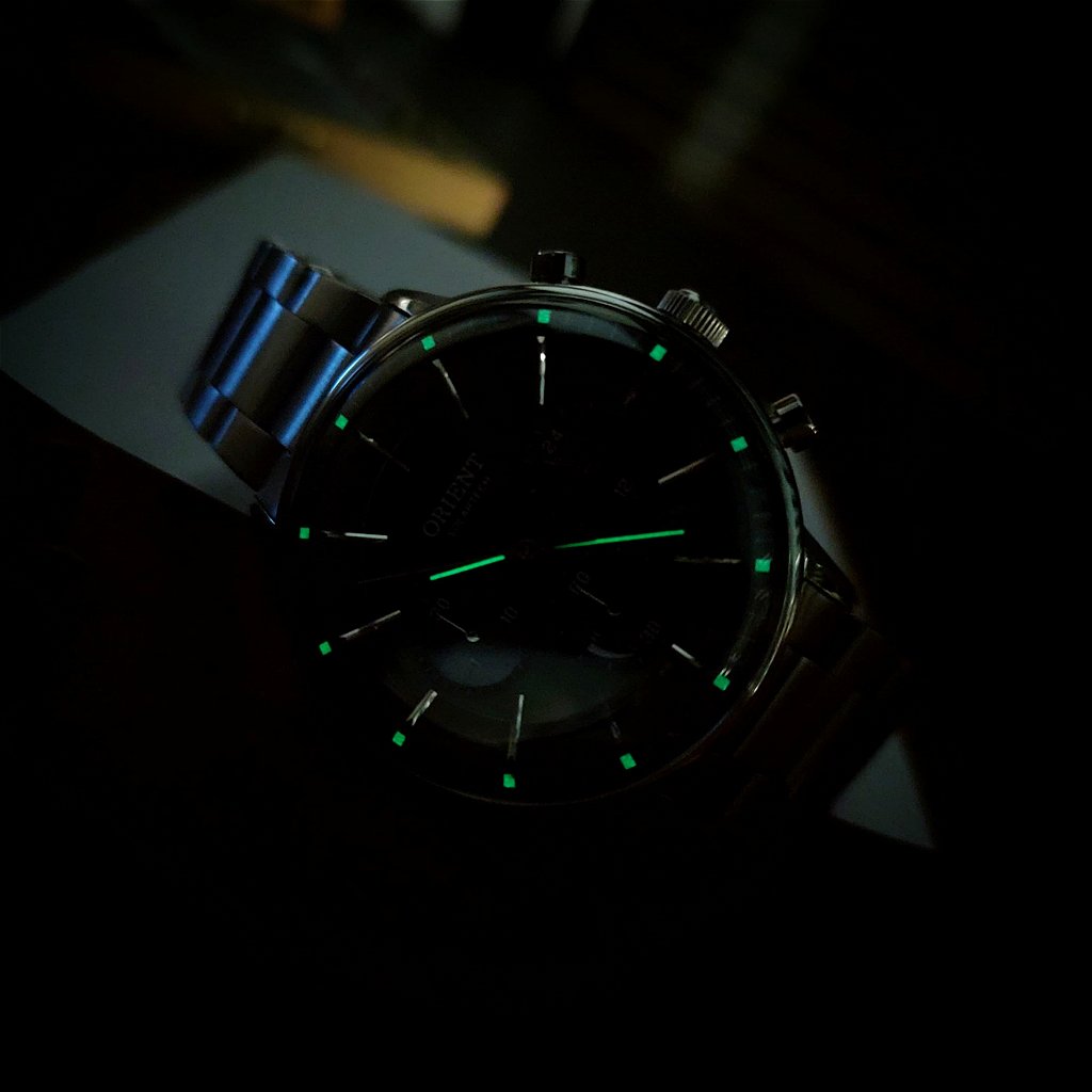 Orient MBSSC265 G1SX – Neo Vintage Solar, Cronógrafo Preto