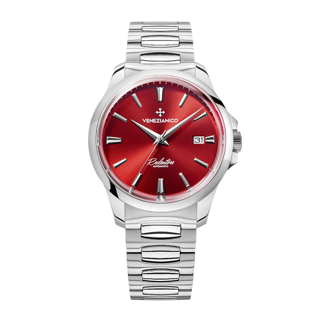 Relógio Redentore 40 1221503C Automático Vermelho 40mm